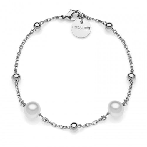 Bracciale di catena con perle naturali Unoaerre donna 2065