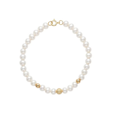Bracciale di perle Kioto chiusura in oro giallo