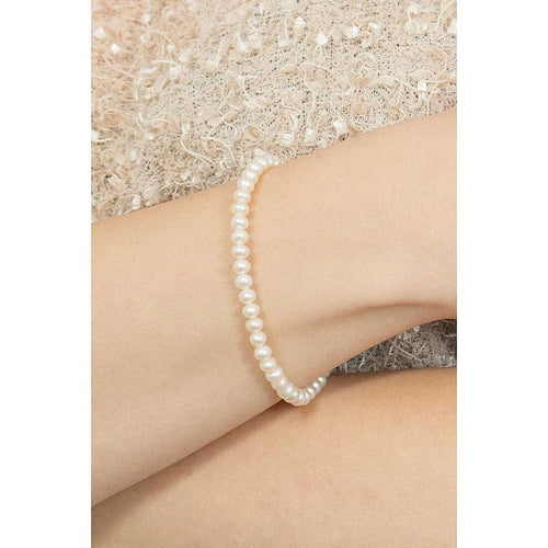 Damenarmband Comete mit weißen Perlen