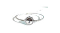 Damenarmband Kiara Buchstabe J mit weißen Zirkonia KBRD1711B-J