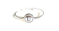 Bracciale donna Kiara lettera U con zirconi bianchi KBRD1711B-U