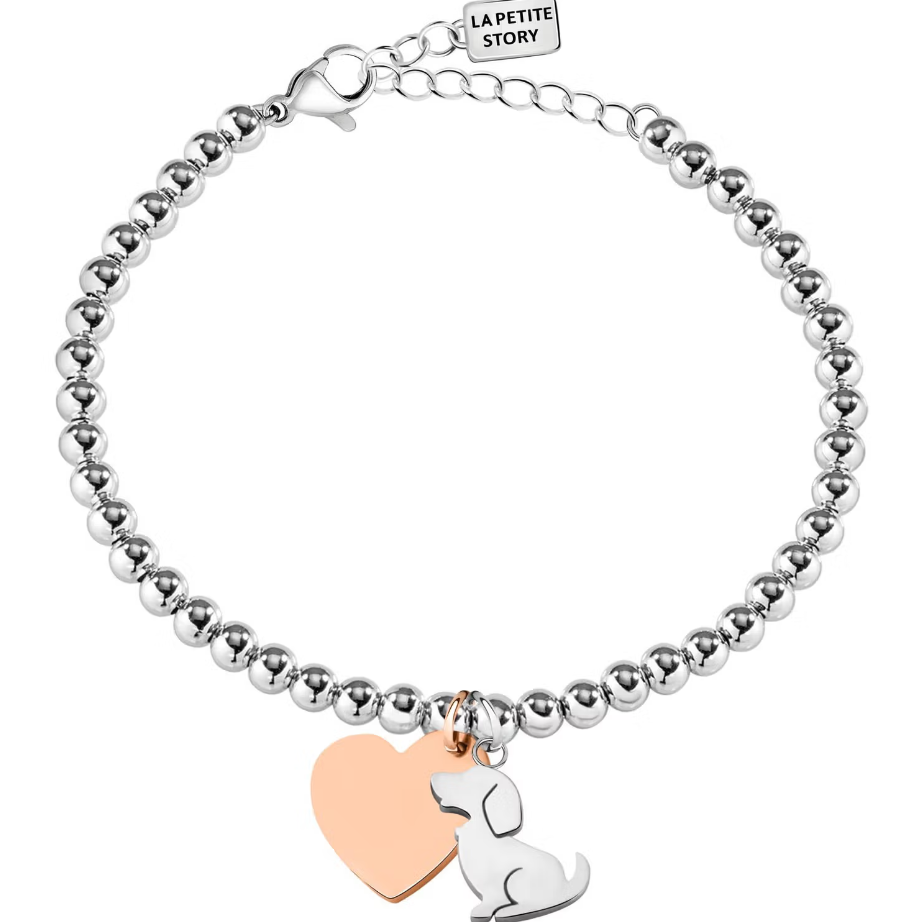 Bracciale donna La Petite Story Family ciondolo cane e cuore - LPS05AQI02