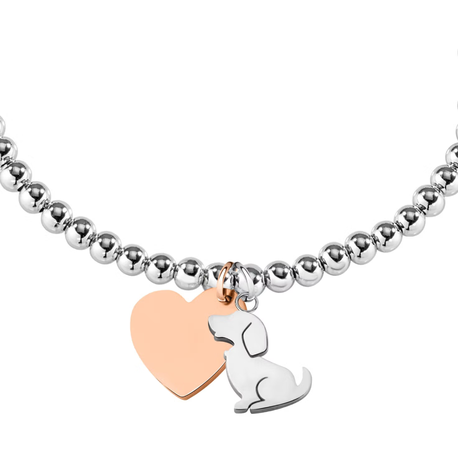 Bracciale donna La Petite Story Family ciondolo cane e cuore - LPS05AQI02