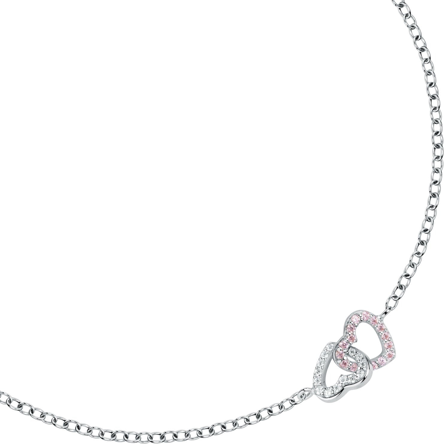 Damenarmband La Petite Story aus Sterlingsilber mit zweifarbigem Herz lps05awv02