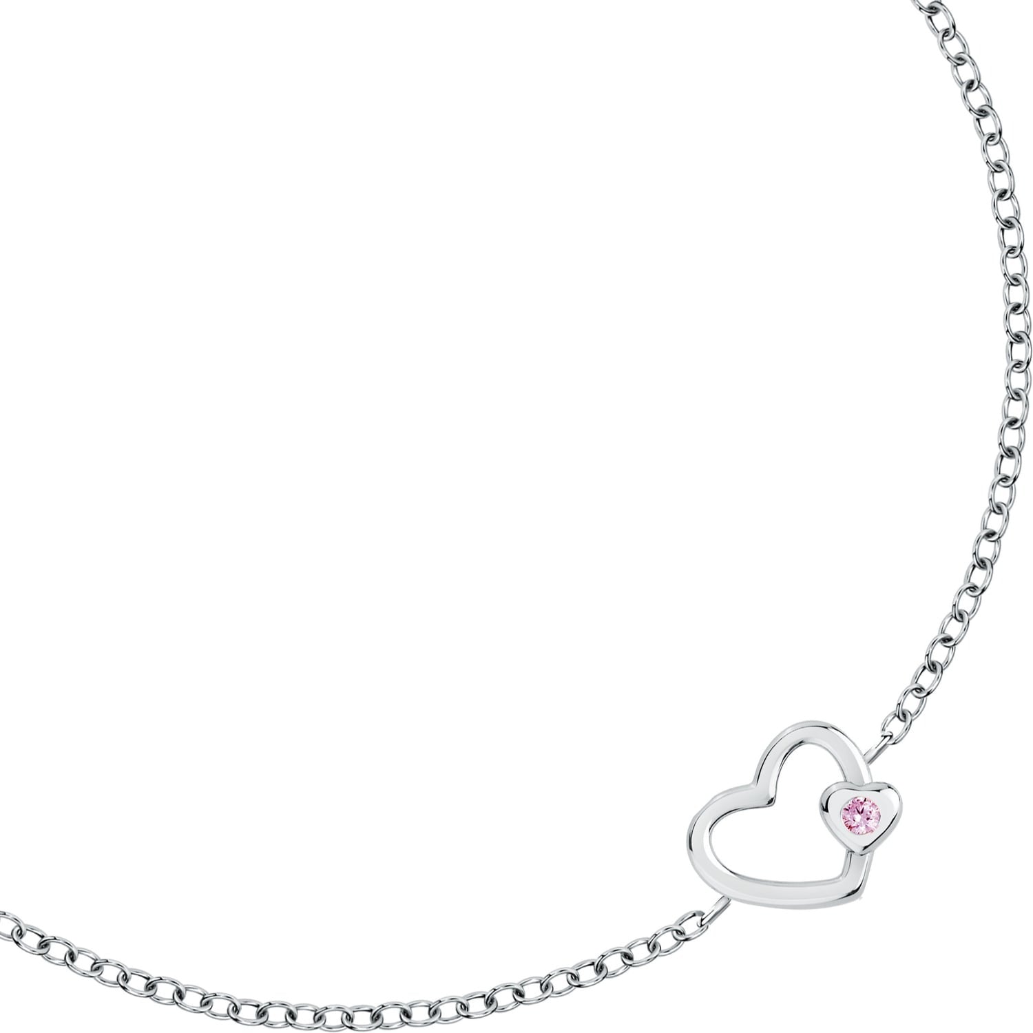 Bracciale donna La petite story in argento con cuore lps05awv06