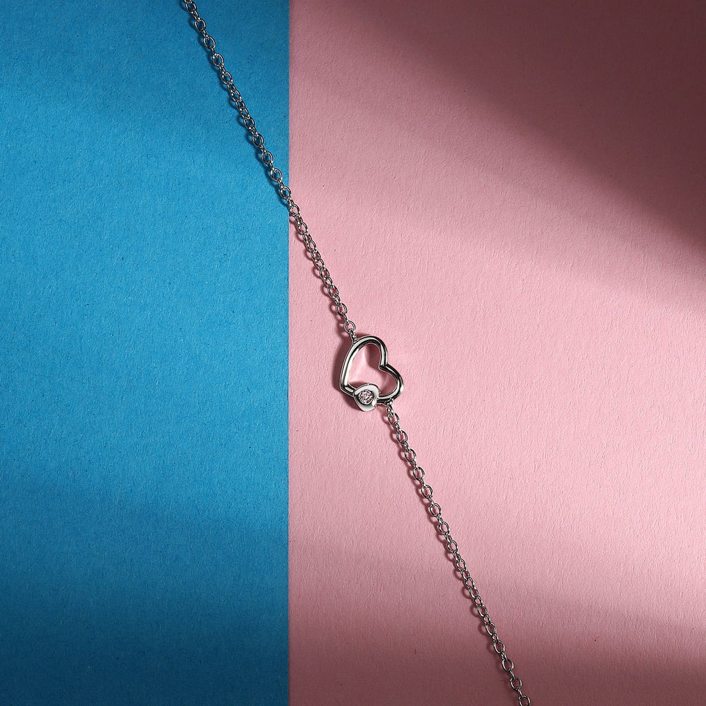 Bracciale donna La petite story in argento con cuore lps05awv06