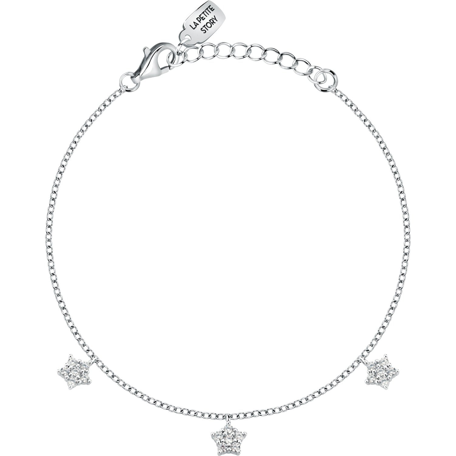 Bracciale donna La petite story in argento con stelle lps05awv07