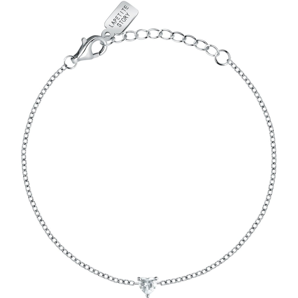 Bracciale donna Le petite story con cristallo bianco in argento lps05awv08