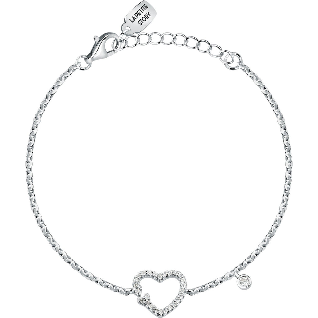 Bracciale donna Le petite story in argento con cuore lps05awv21