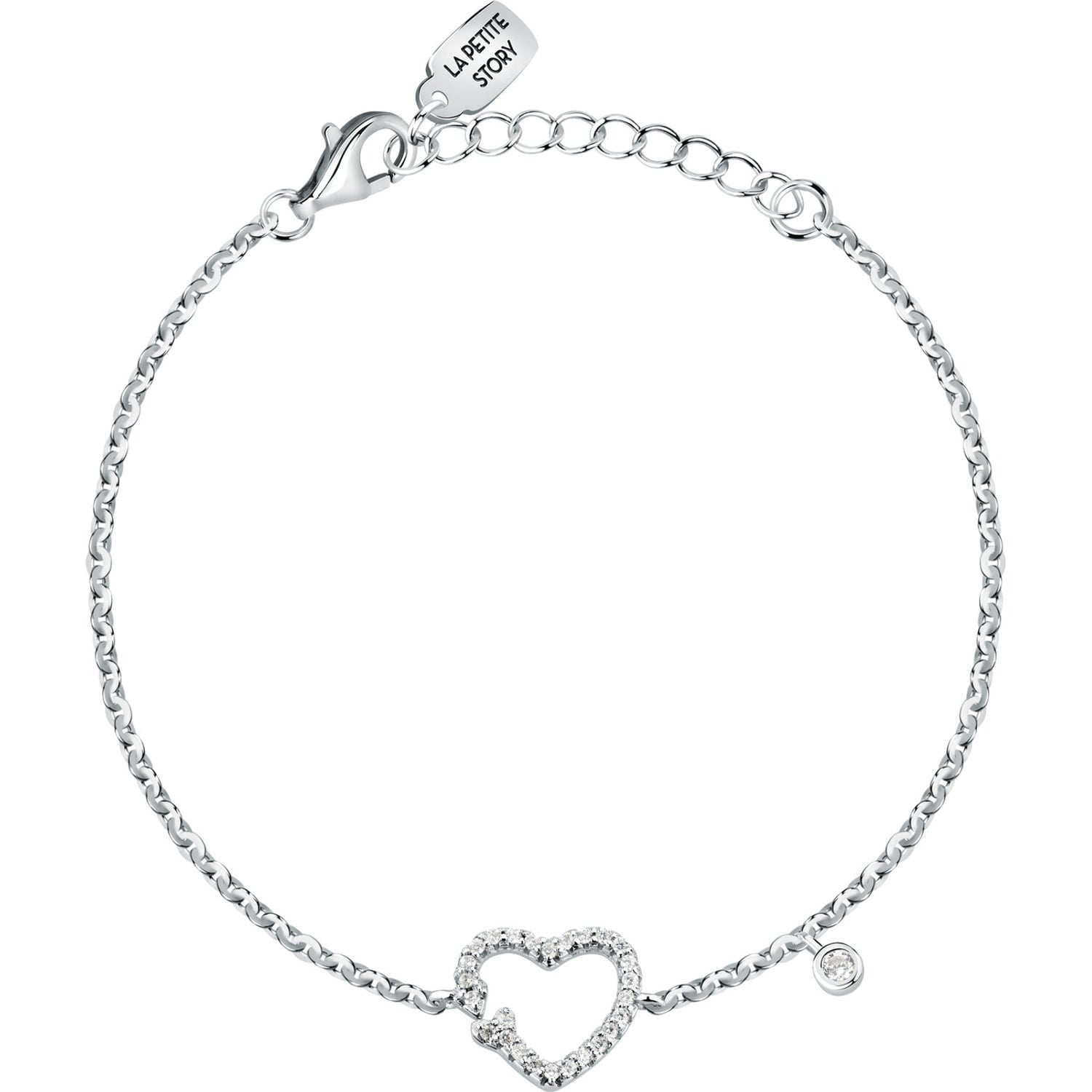 Bracciale donna Le petite story in argento con cuore lps05awv21