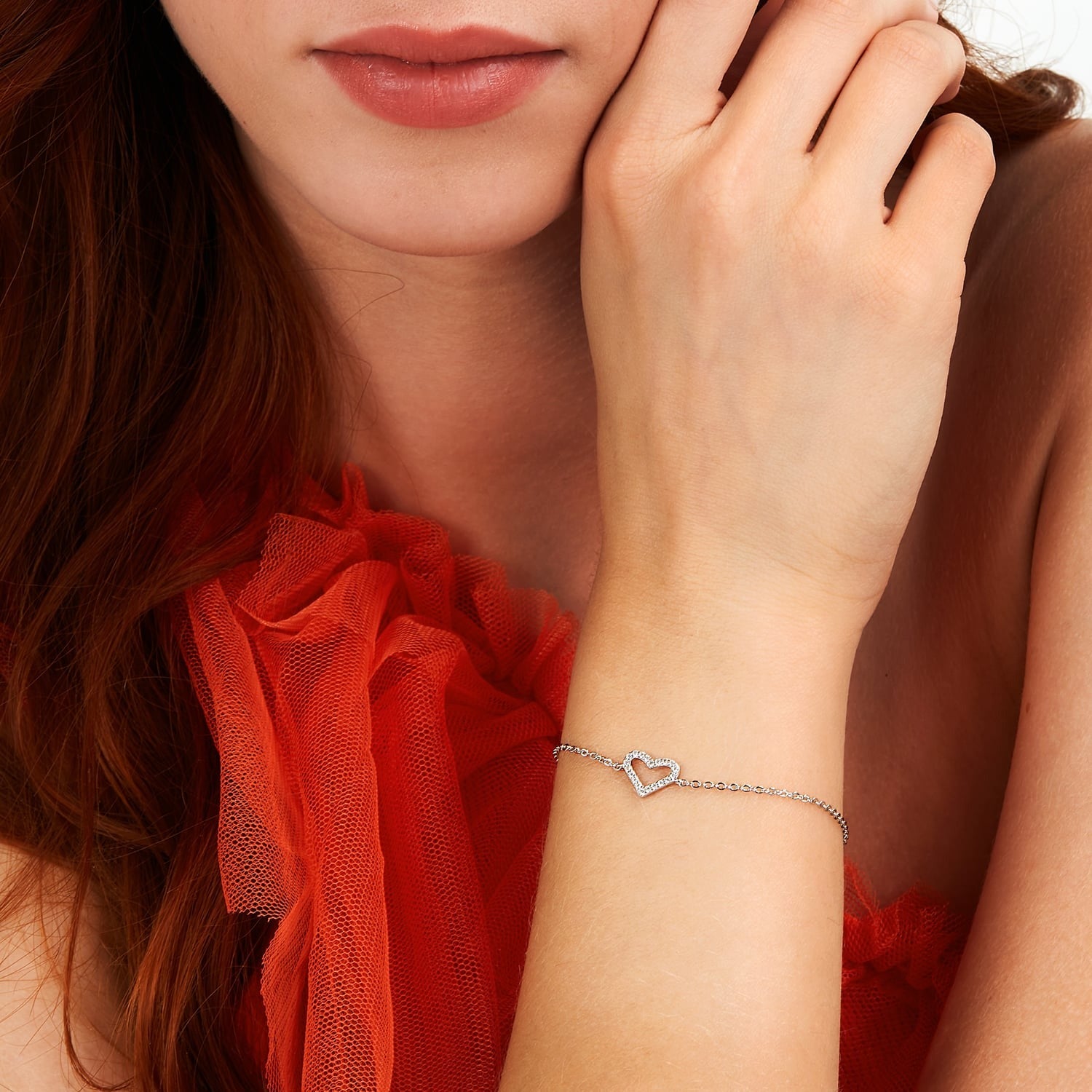 Bracciale donna Le petite story in argento donna con cuore lps05awv25