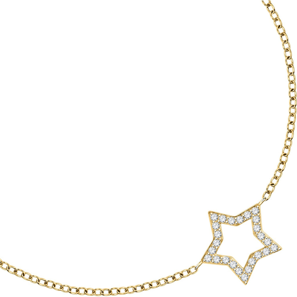 Bracciale donna Le petite story in argento dorato con ciondolo stella lps05awv28