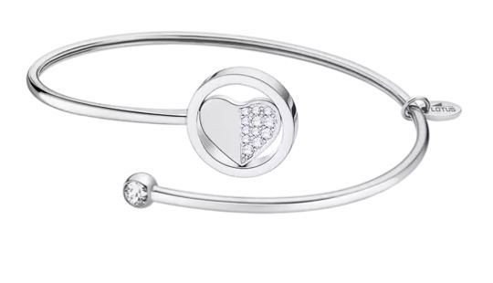 Bracciale donna Lotus acciaio rigido cuore ls2169-2/2