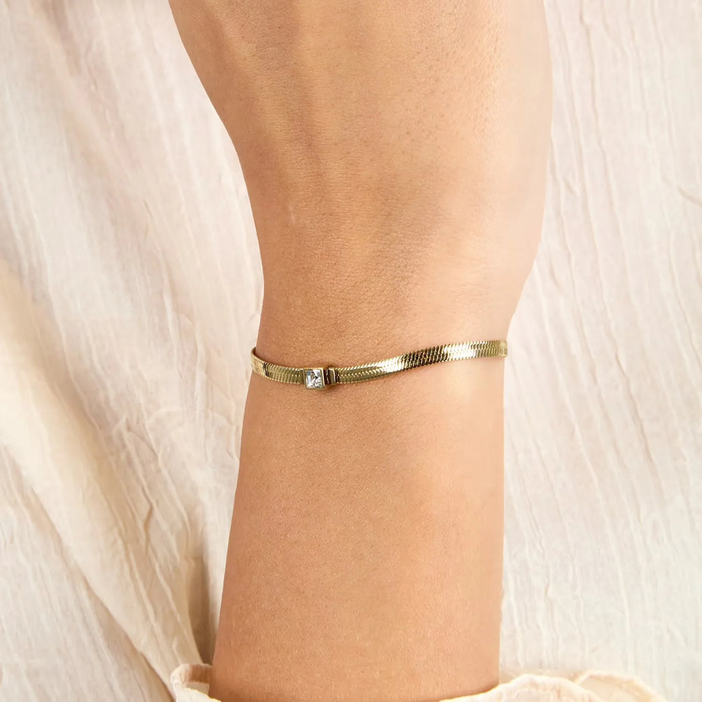 Bracciale donna Morellato maglia snake dorato SAVY36