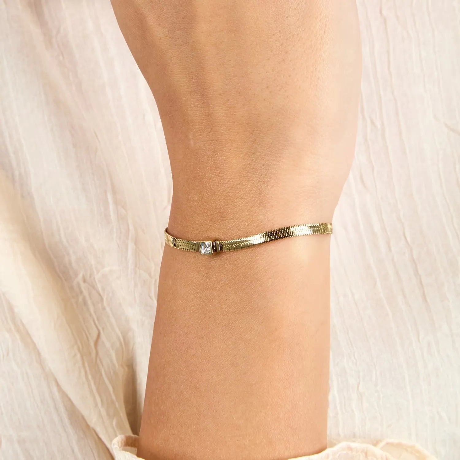 Bracciale donna Morellato maglia snake dorato SAVY36