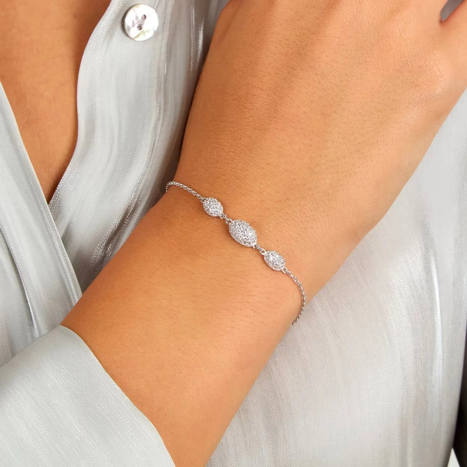 Bracciale donna Morellato pavè con zirconi SAZB11