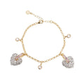 Bracciale donna Ottaviani con cuori zirconati 501308B