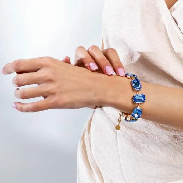 Bracciale donna Ottaviani con pietre blu 500940b