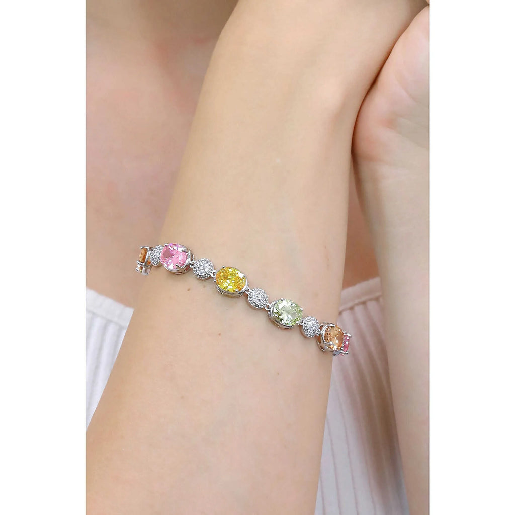 Damenarmband Ottaviani mit bunten Zirkonen