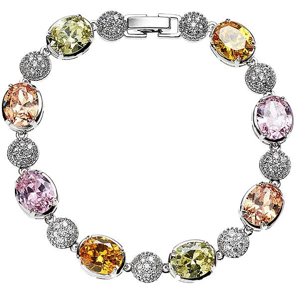 Damenarmband Ottaviani mit bunten Zirkonen
