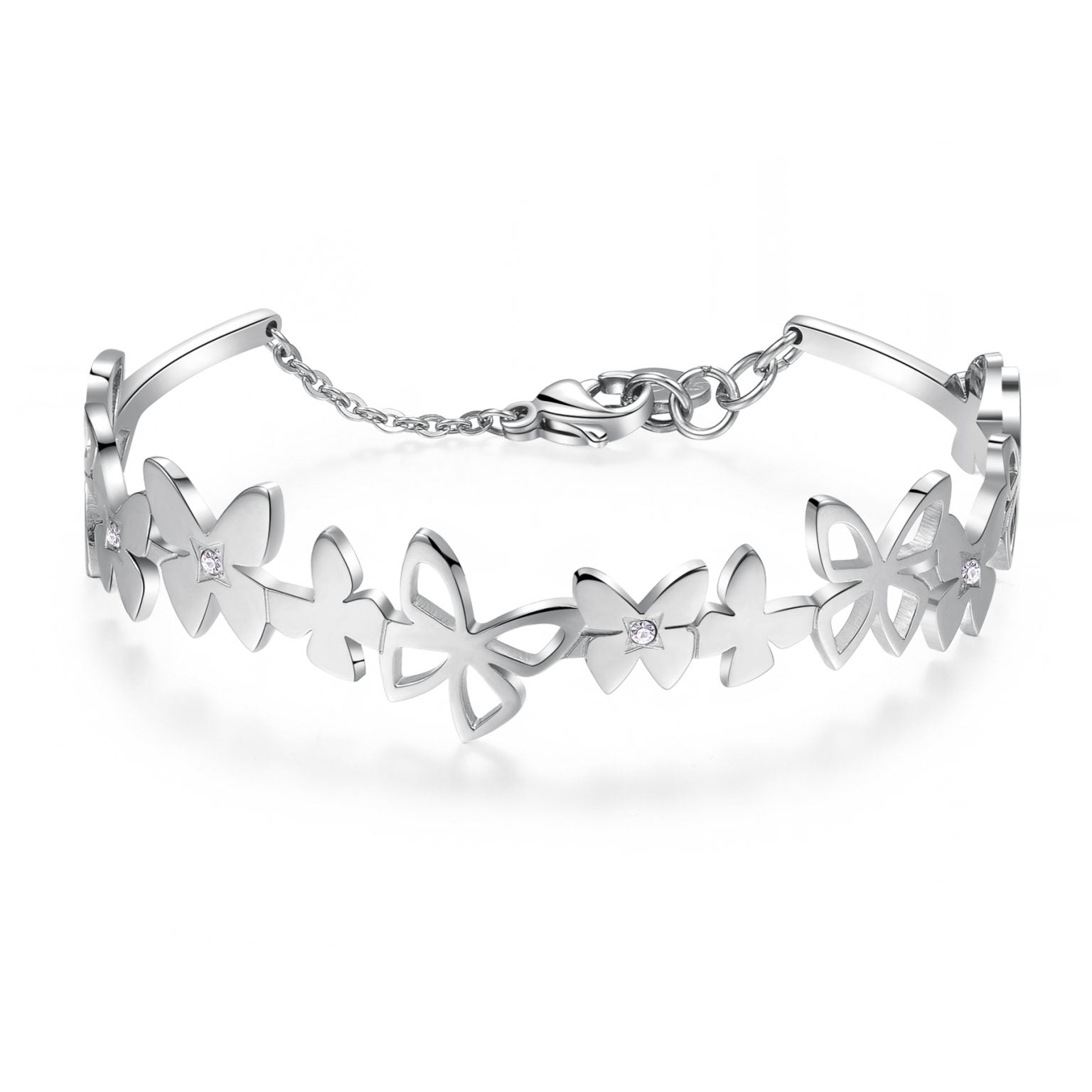 Bracciale donna Sagapò con farfalle rigido soy11