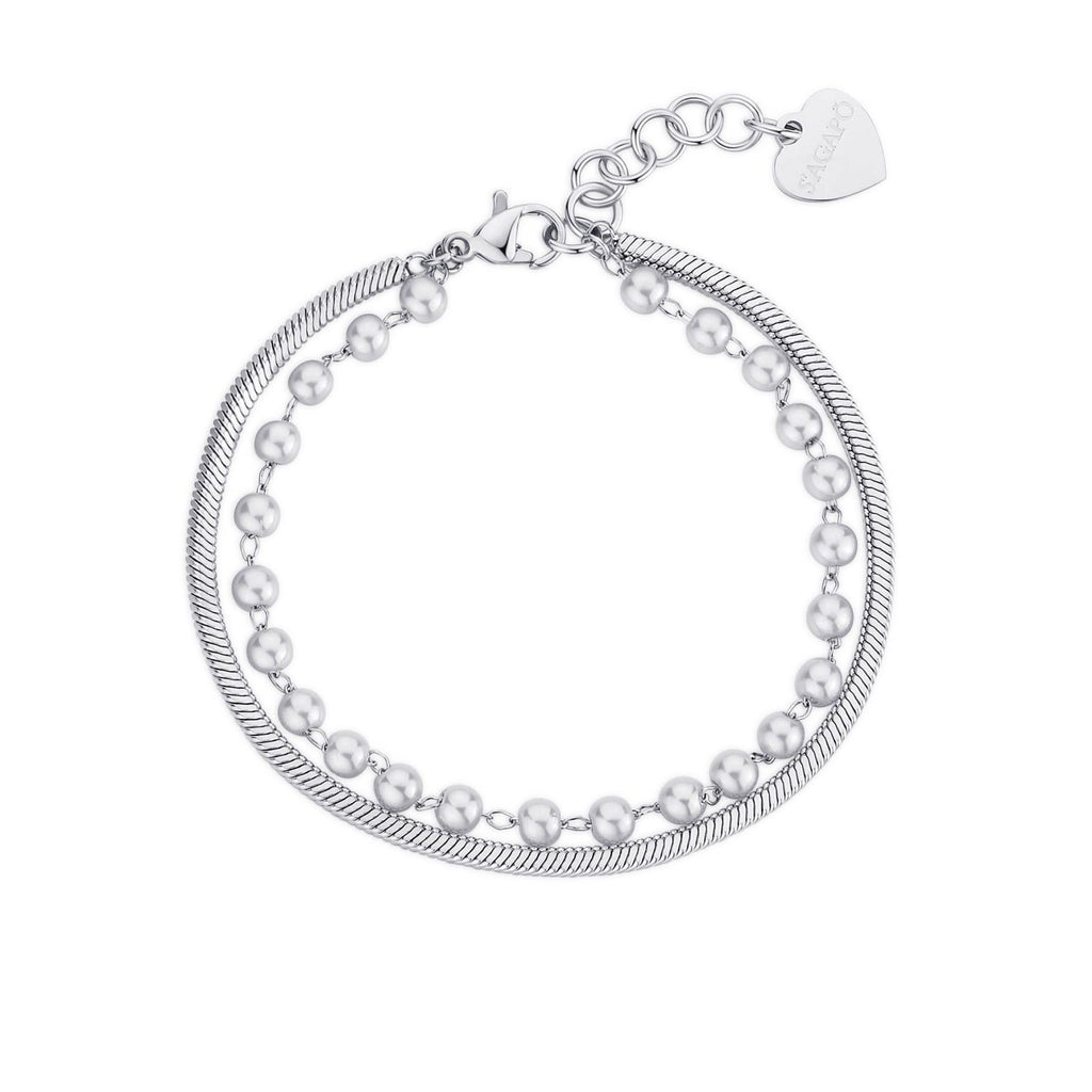 Bracciale donna Sagapò con perle sintetiche swi15