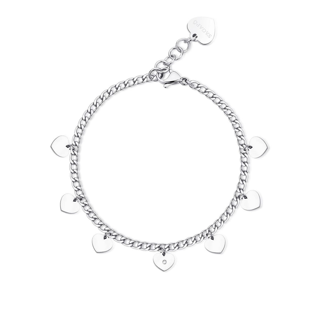 Bracciale donna Sagapò cuori ssg11