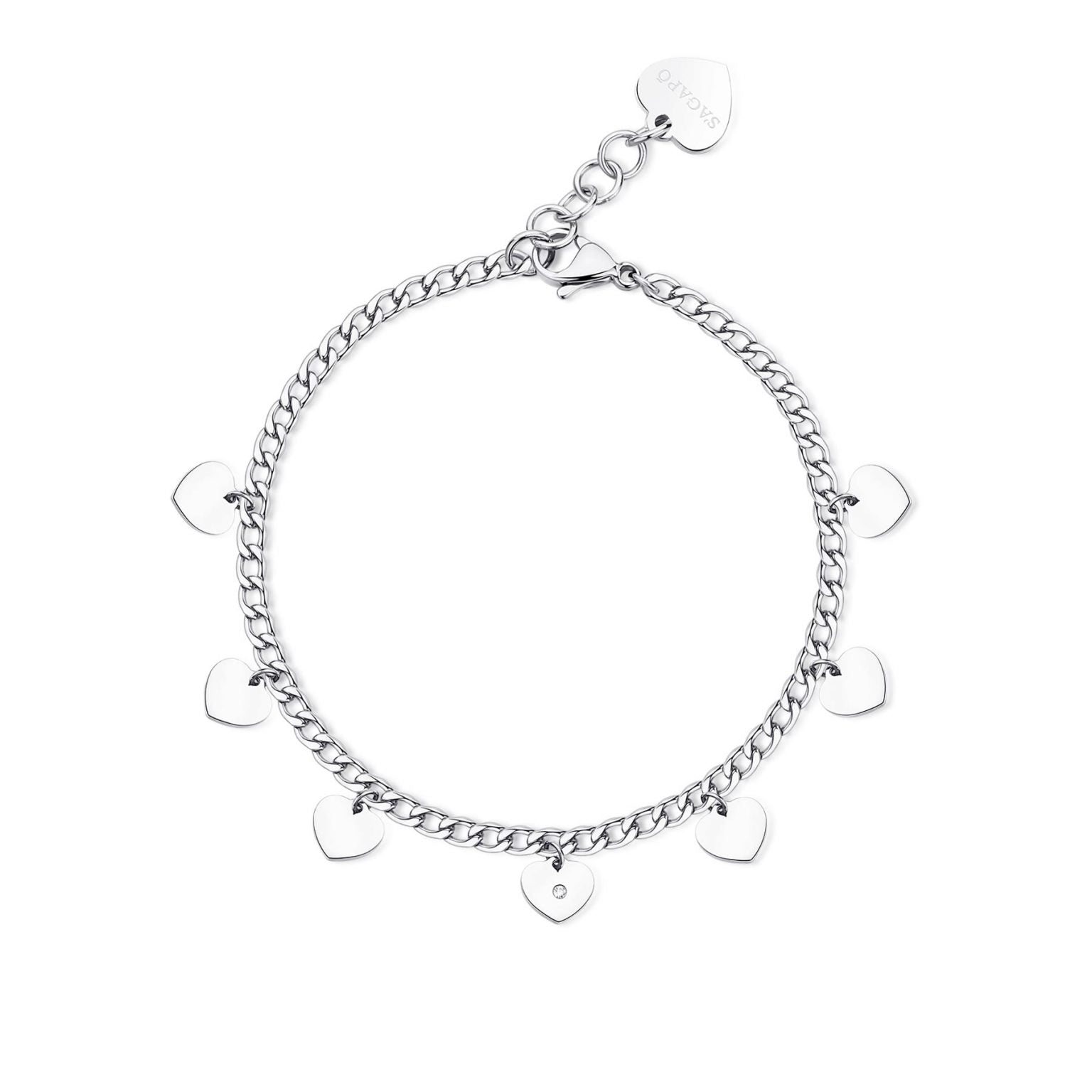 Bracciale donna Sagapò cuori ssg11