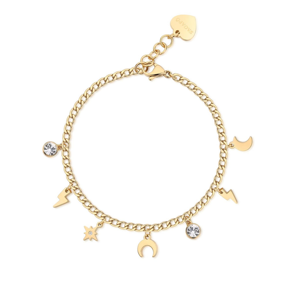 Bracciale donna Sagapò message dorato ssg16