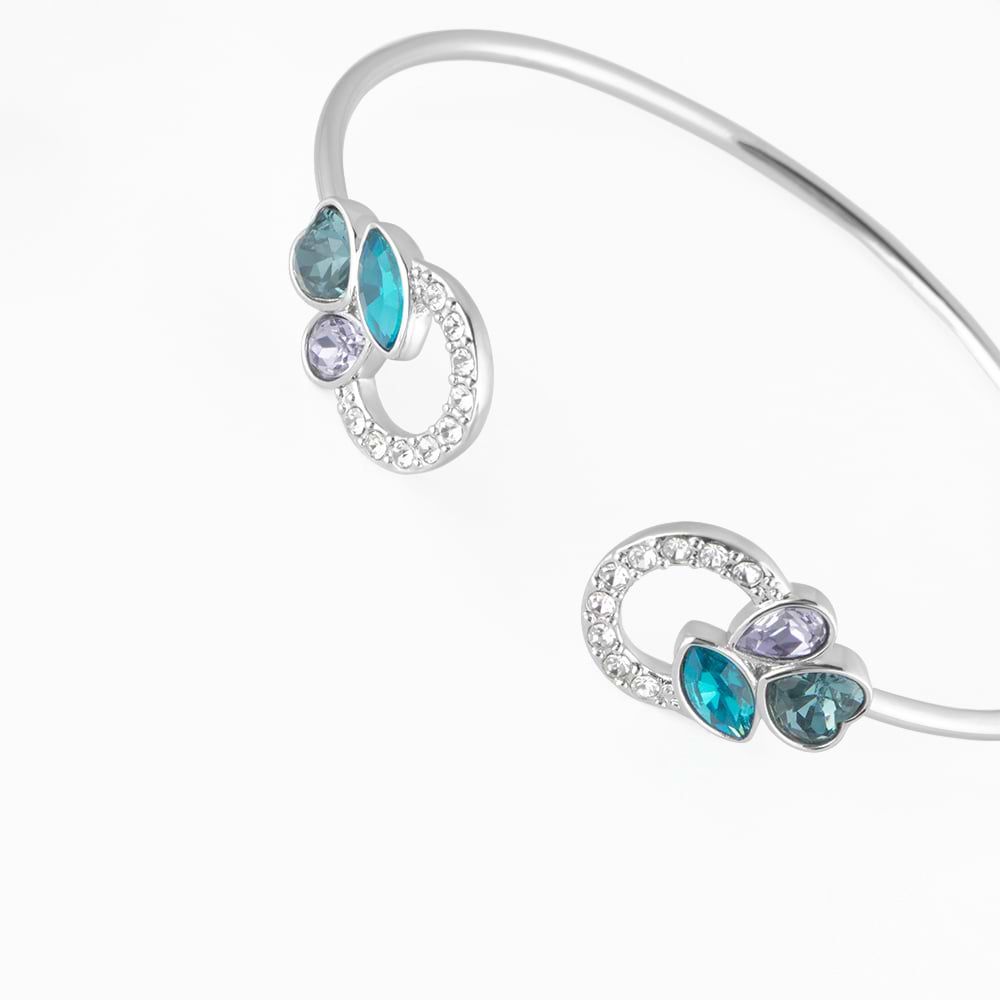 Bracciale donna Stroili bangle violet bijoux e cristalli argento 1674350