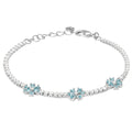 Bracciale donna Stroili con fiori azzurri 1691847