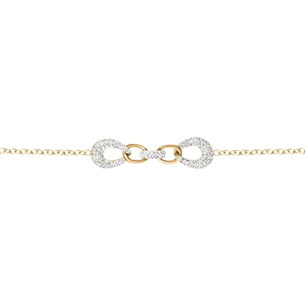 Bracciale donna Stroili in acciaio con cristalli bianchi