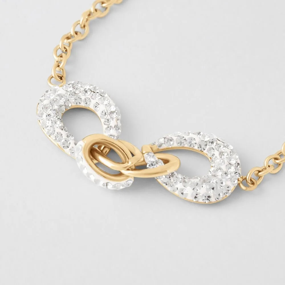 Bracciale donna Stroili in acciaio con cristalli bianchi