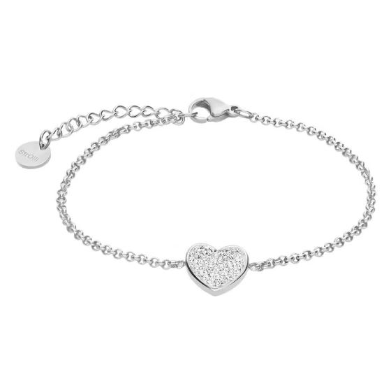 Damenarmband Stroili Lady Phantasya Edelstahl Herz und Kristalle 1670578