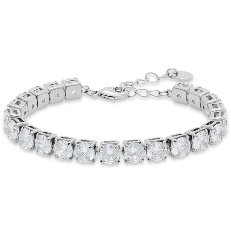 Damenarmband Stroili Tennis Romantic Shine aus Metall und Kristallen 1683801