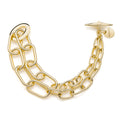 Bracciale donna Unoaerre catena fantasia ovale dorato 2363