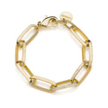 Bracciale donna Unoaerre catena forzatina diamantata 2381