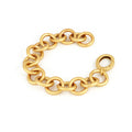 Bracciale donna Unoaerre catena tonda in bronzo dorato satinato 1855