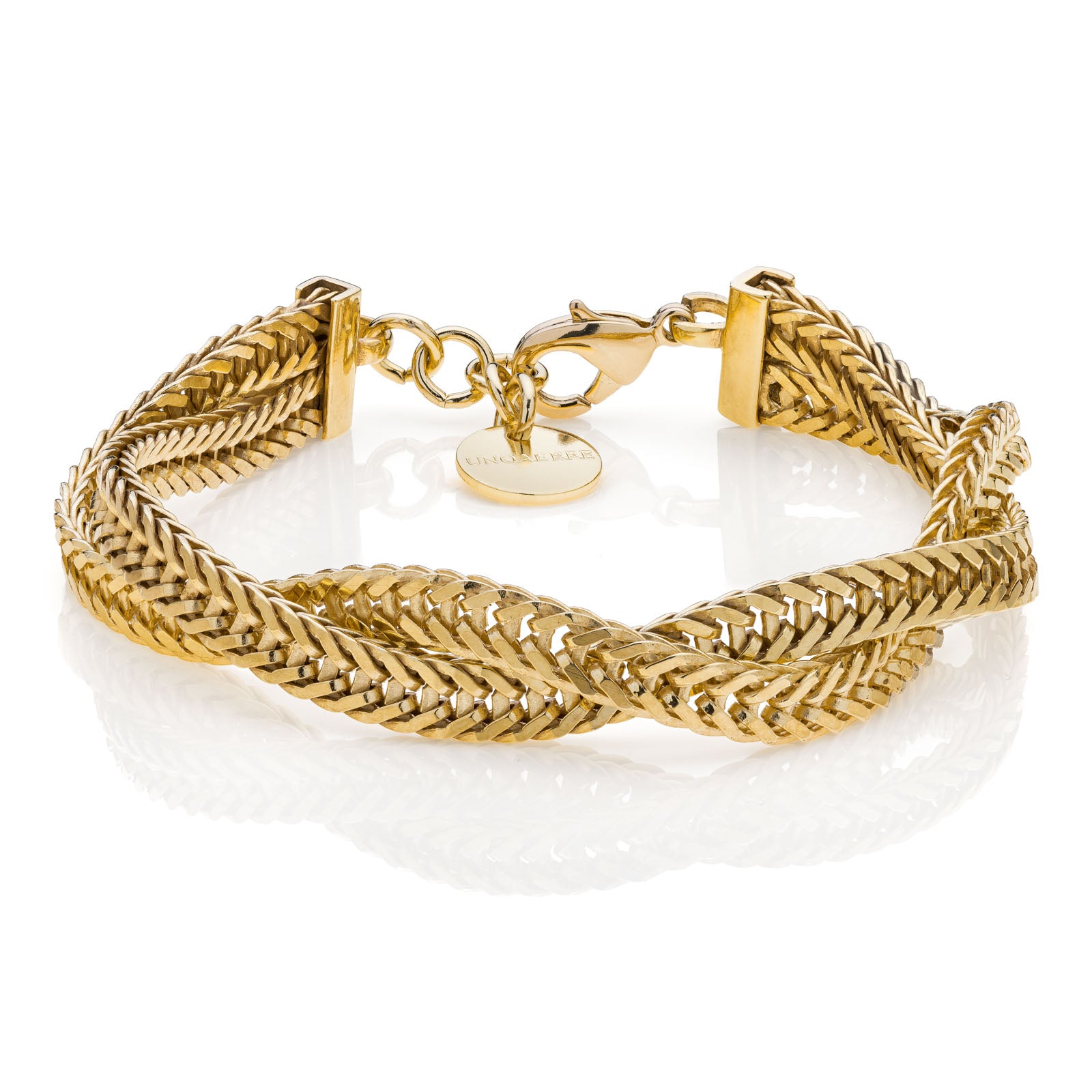Bracciale donna Unoaerre coda di volpe a intreccio 2220