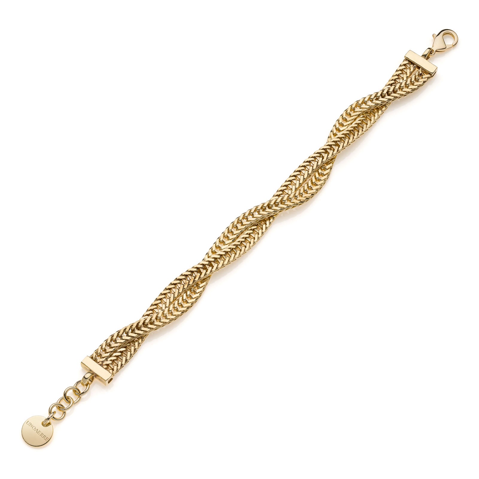 Bracciale donna Unoaerre coda di volpe a intreccio 2220