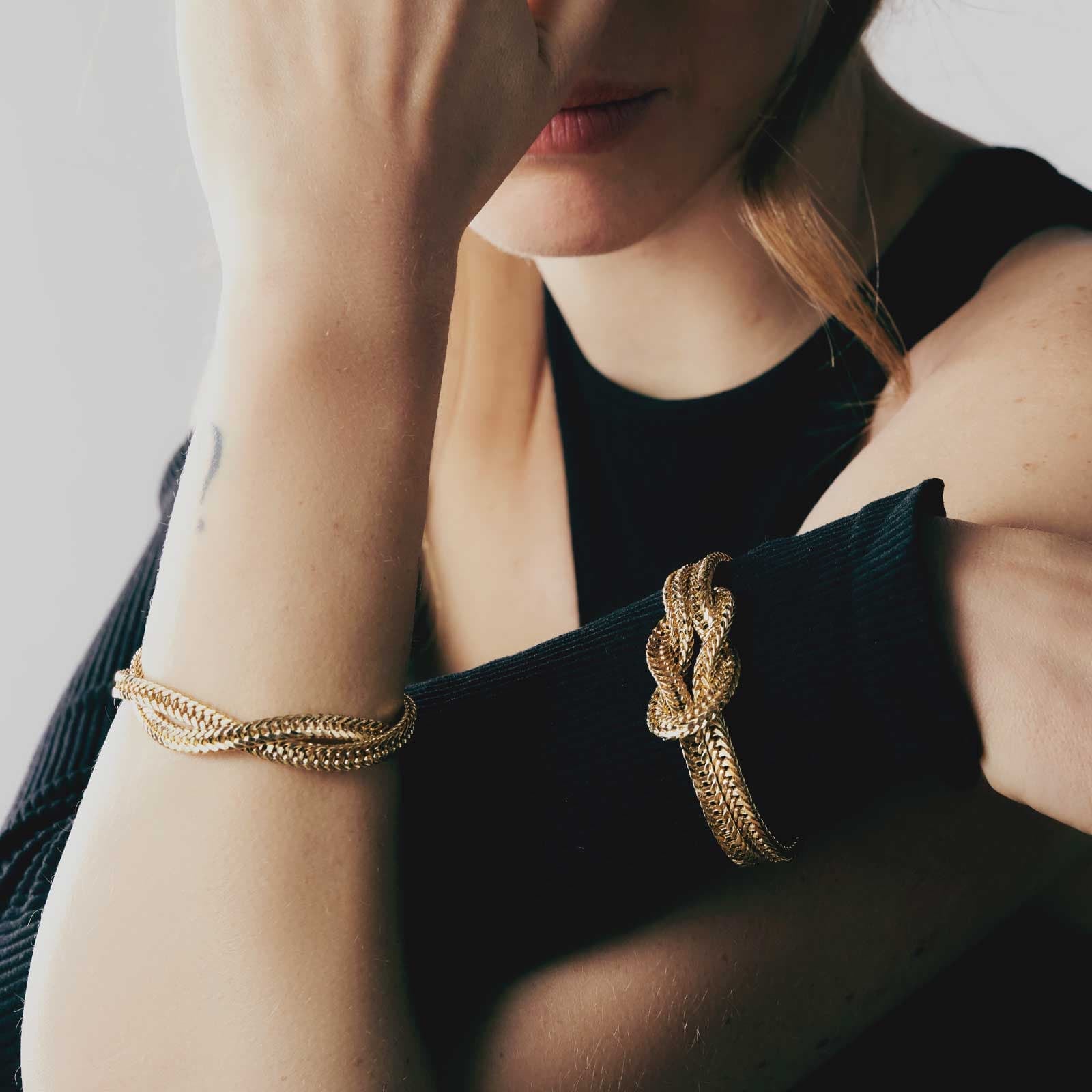 Bracciale donna Unoaerre coda di volpe a intreccio 2220