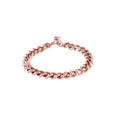 Bracciale donna Unoaerre con catena grumetta mini in bronzo dorato rosa 1378