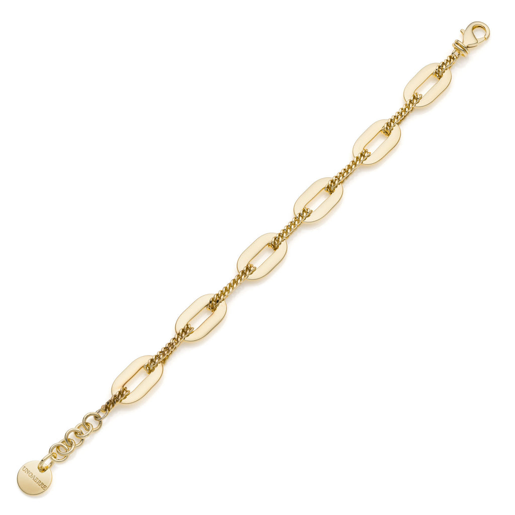 Bracciale donna Unoaerre fantasia con maglie ovali 2374