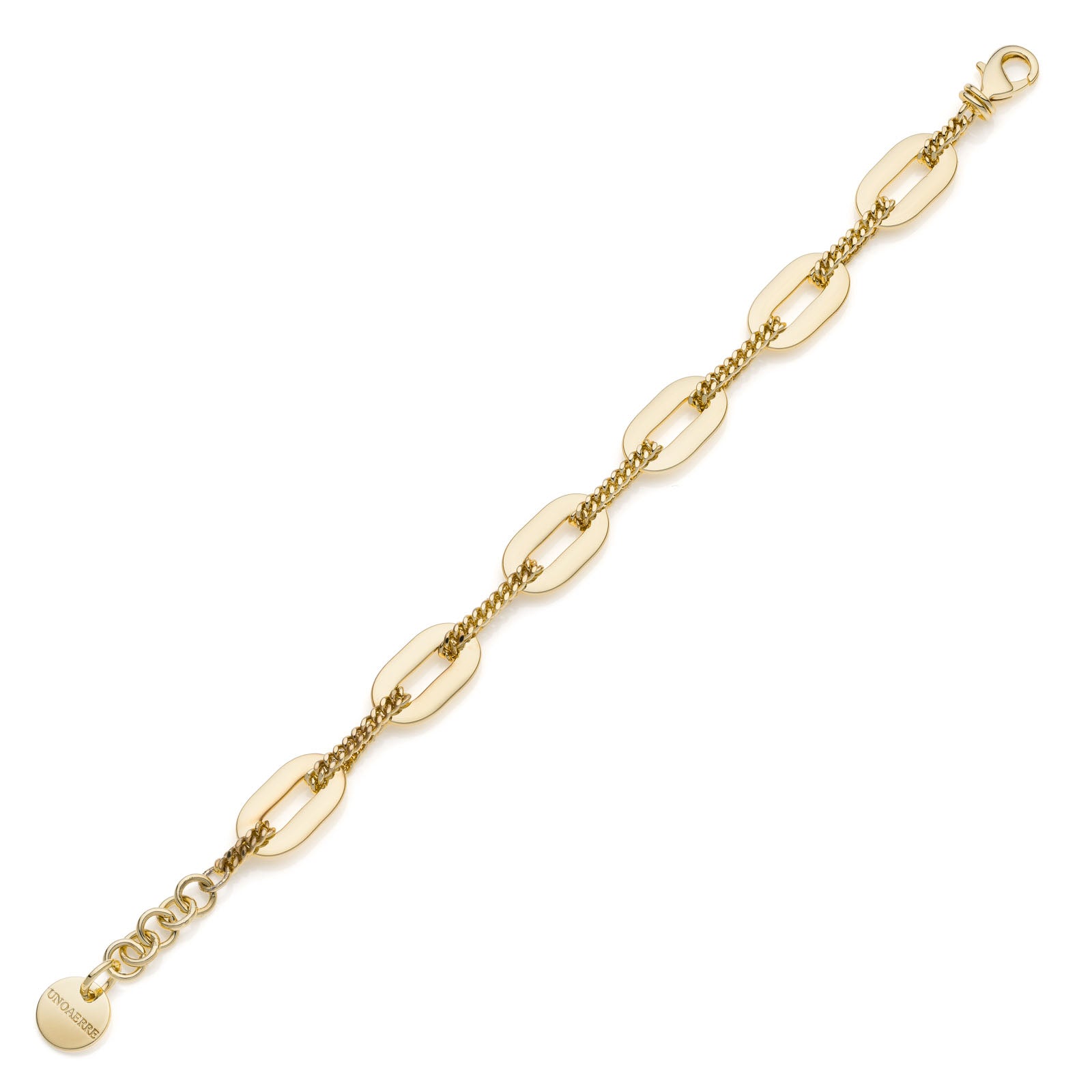 Bracciale donna Unoaerre fantasia con maglie ovali 2374