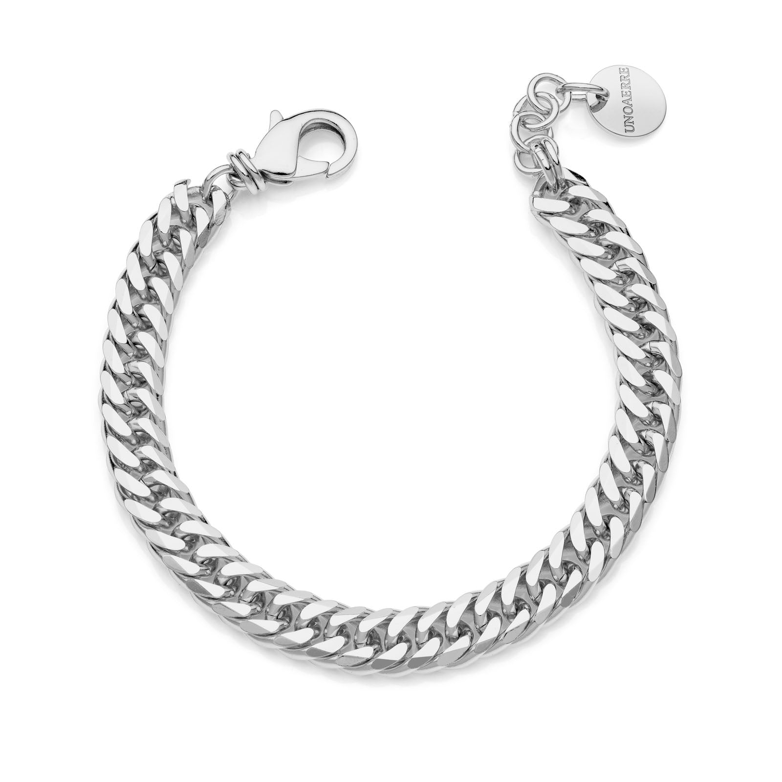 Bracciale donna Unoaerre grumetta doppia argentata 2372