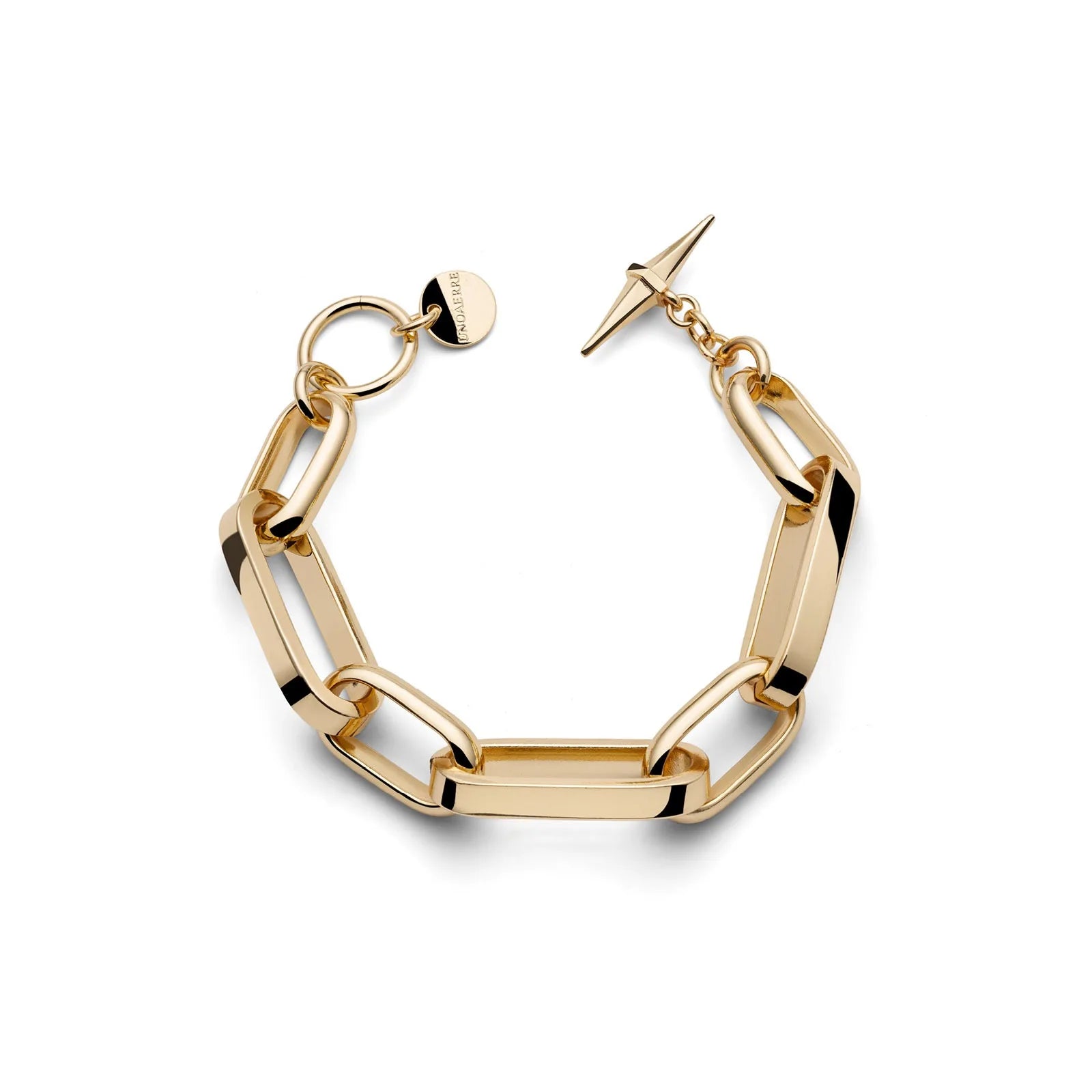 Bracciale donna Unoaerre in bronzo dorato stile moderno 2637