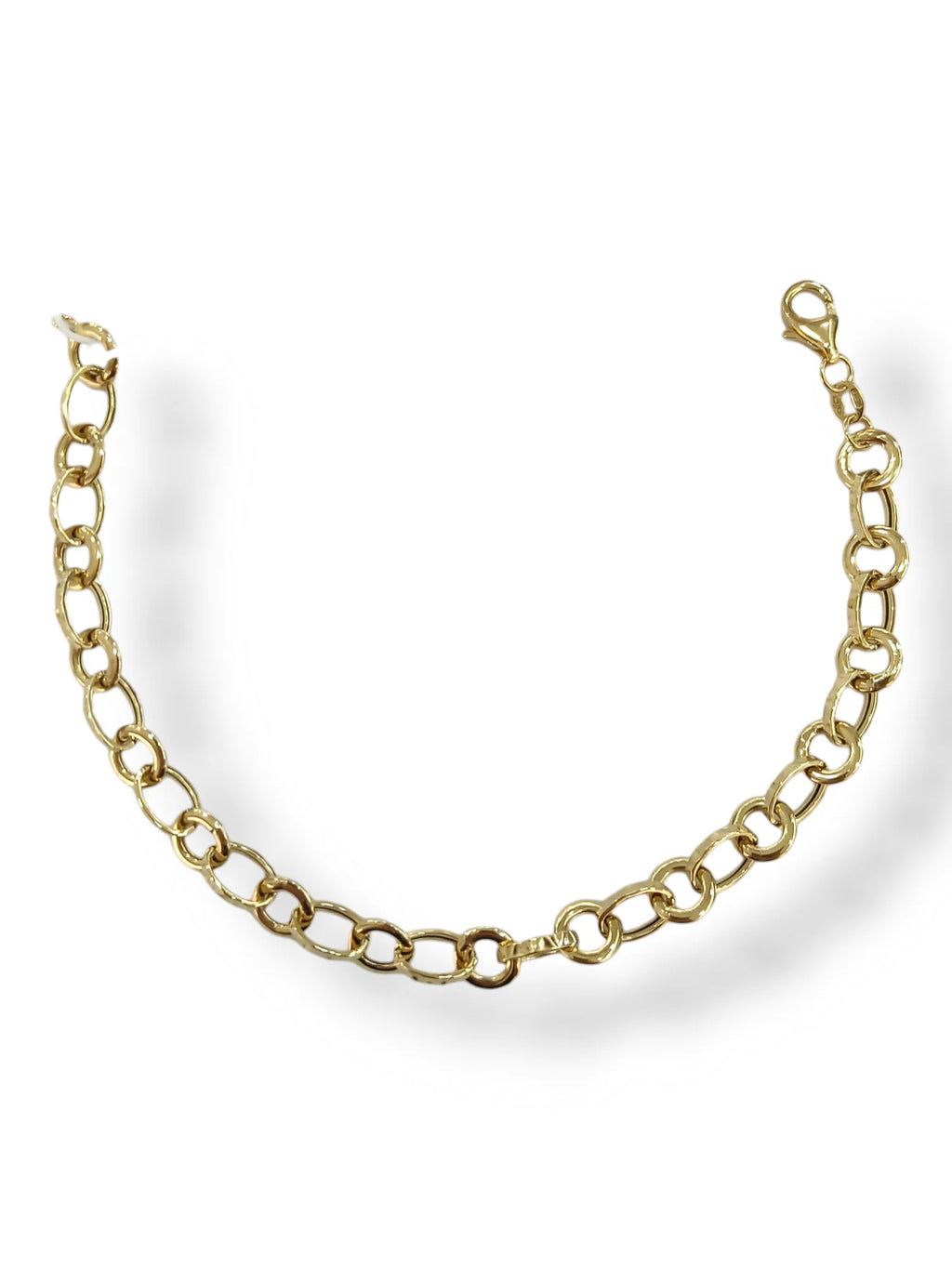 Bracciale donna a catena classico in oro giallo 9 kt Igold