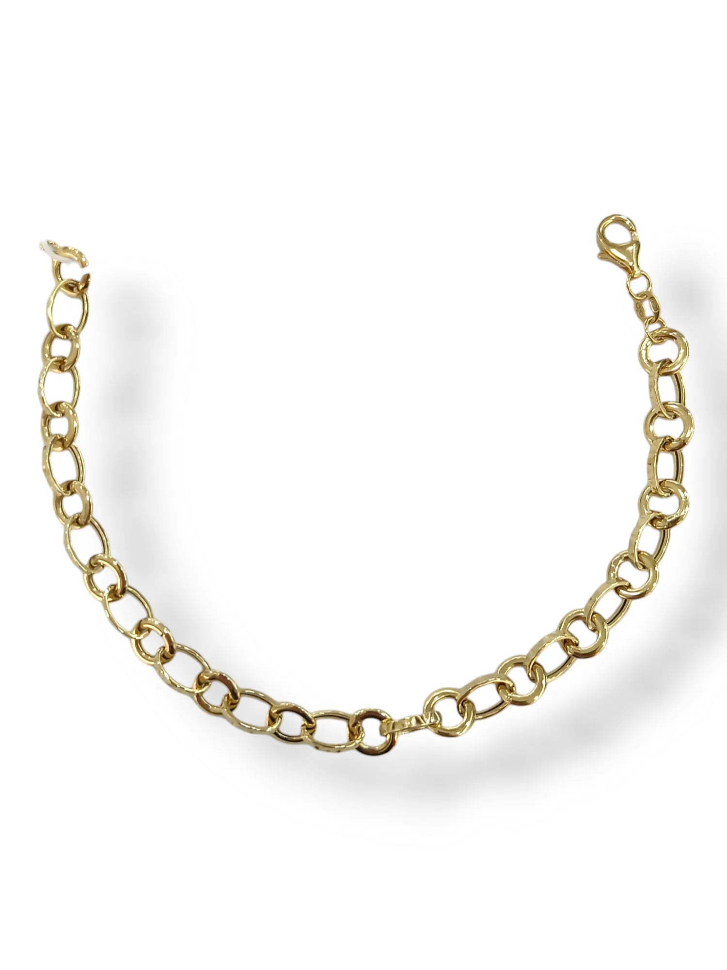 Bracciale donna a catena classico in oro giallo 9 kt Igold