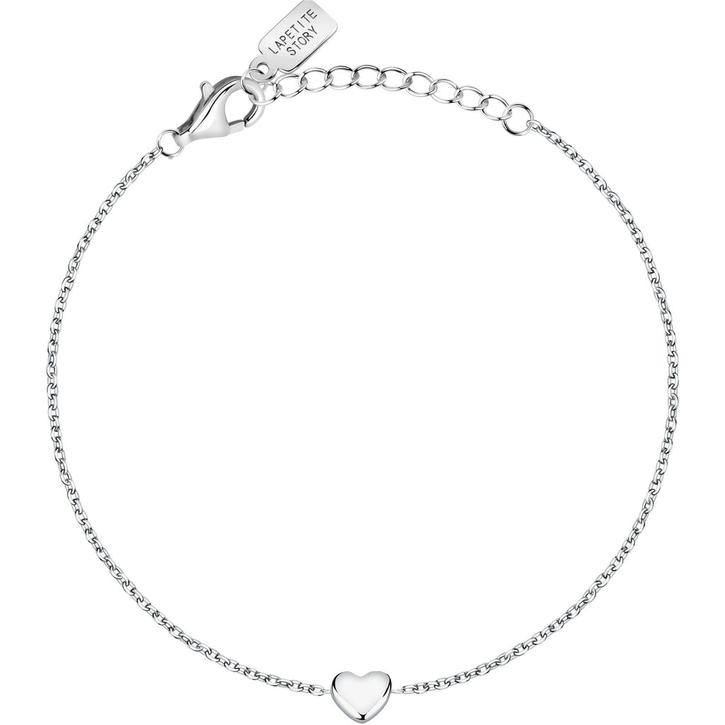 Damenarmband La petite story Silber mit Herzanhänger lps05awv12
