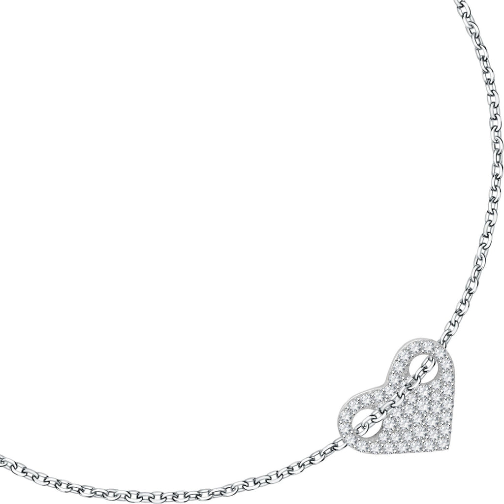 Bracciale donna argento Le petite story con cuore lps05awv24